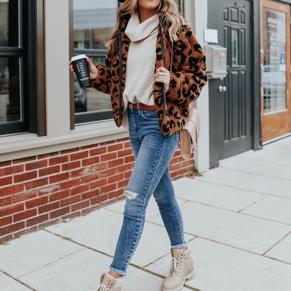 NIB PROMESA KHLOE ZIP UP LEOPARD 🐆 TEDDY JACKET, Sz.S, BNIB - Picture 3 of 5